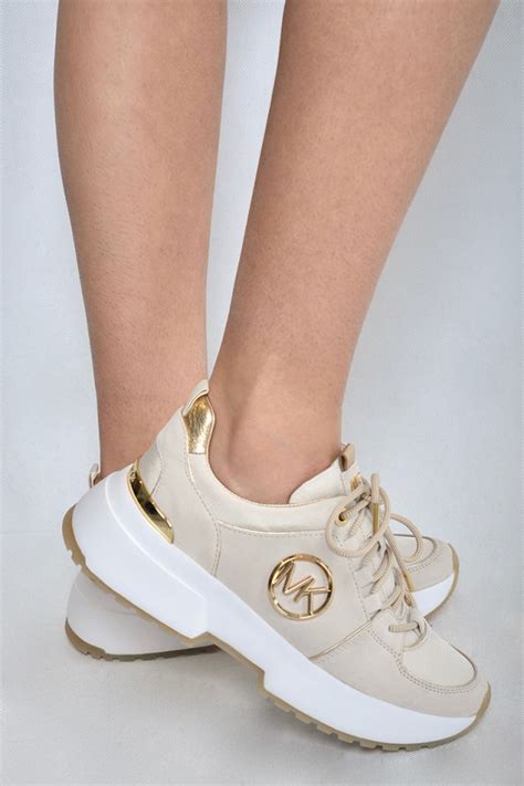 michael kors cosmo trainer cream|Michael michael kors cosmo trainer + FREE SHIPPING.